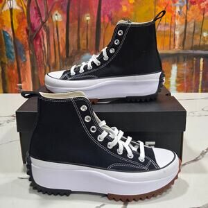Converse Run Star Hike Hi Size 7 Men's/8.5 Women's 166800C Black White